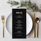 AUSTIN - MENU CARD